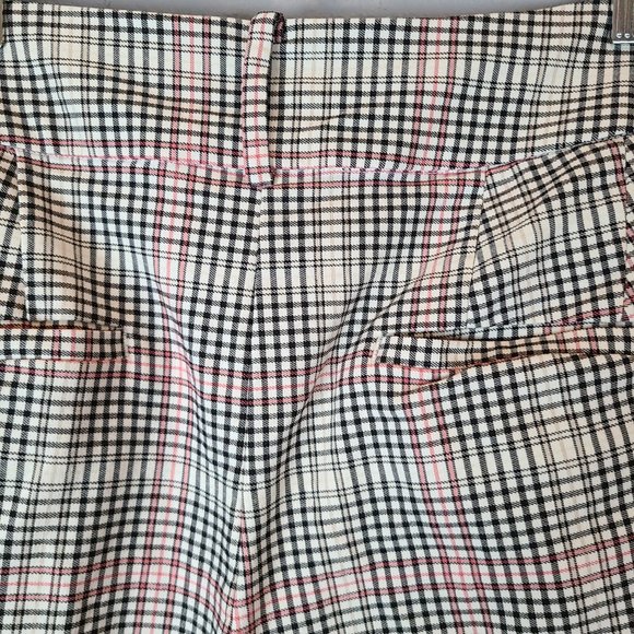 Lane Bryant Plaid Capris - Black, White, Red - Picture 3 of 9